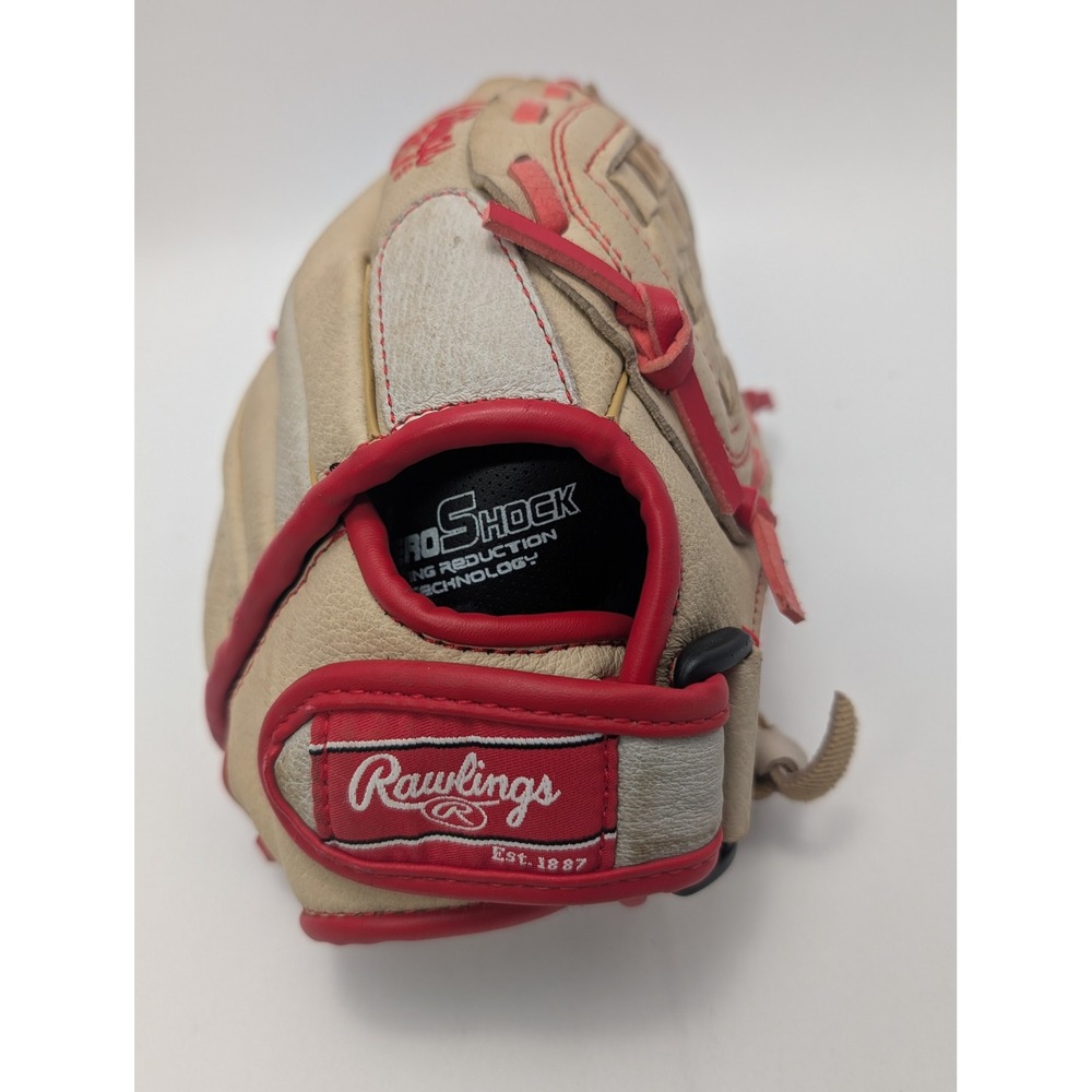 Rawlings Bryce Harper 10 Inch Youth Baseball Glove Tan Red MPL100BHC RH Throw - Picture 9 of 11